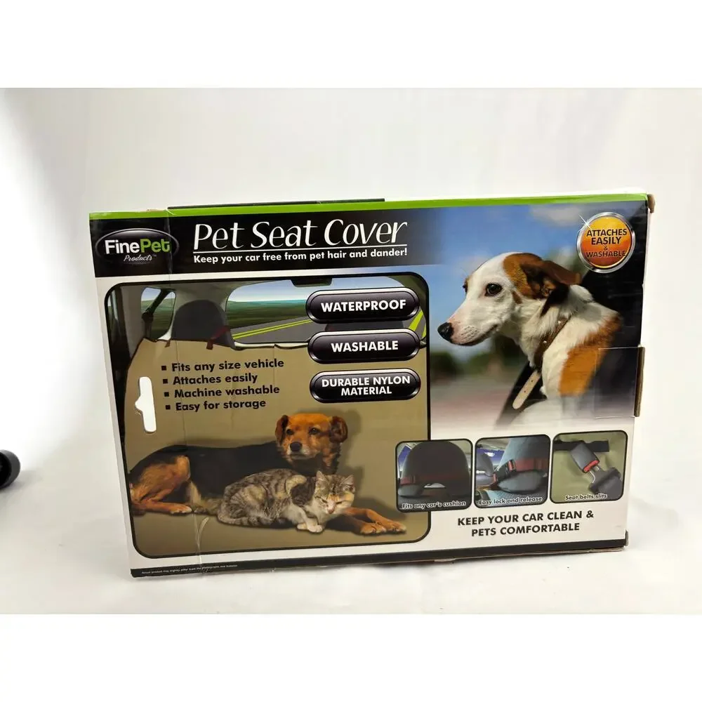 Brown Pet Car Seat Cover for Pets‎ - Washable Waterproof Universal
